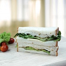 Meaty Chicken with Cheese Sandwich