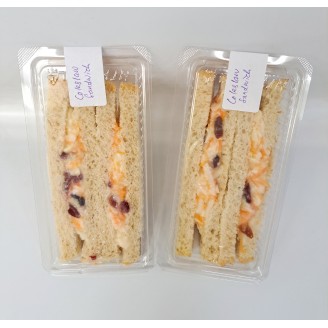 Coleslaw And Cranberry Sandwich