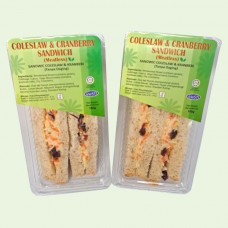 Coleslaw And Cranberry Sandwich
